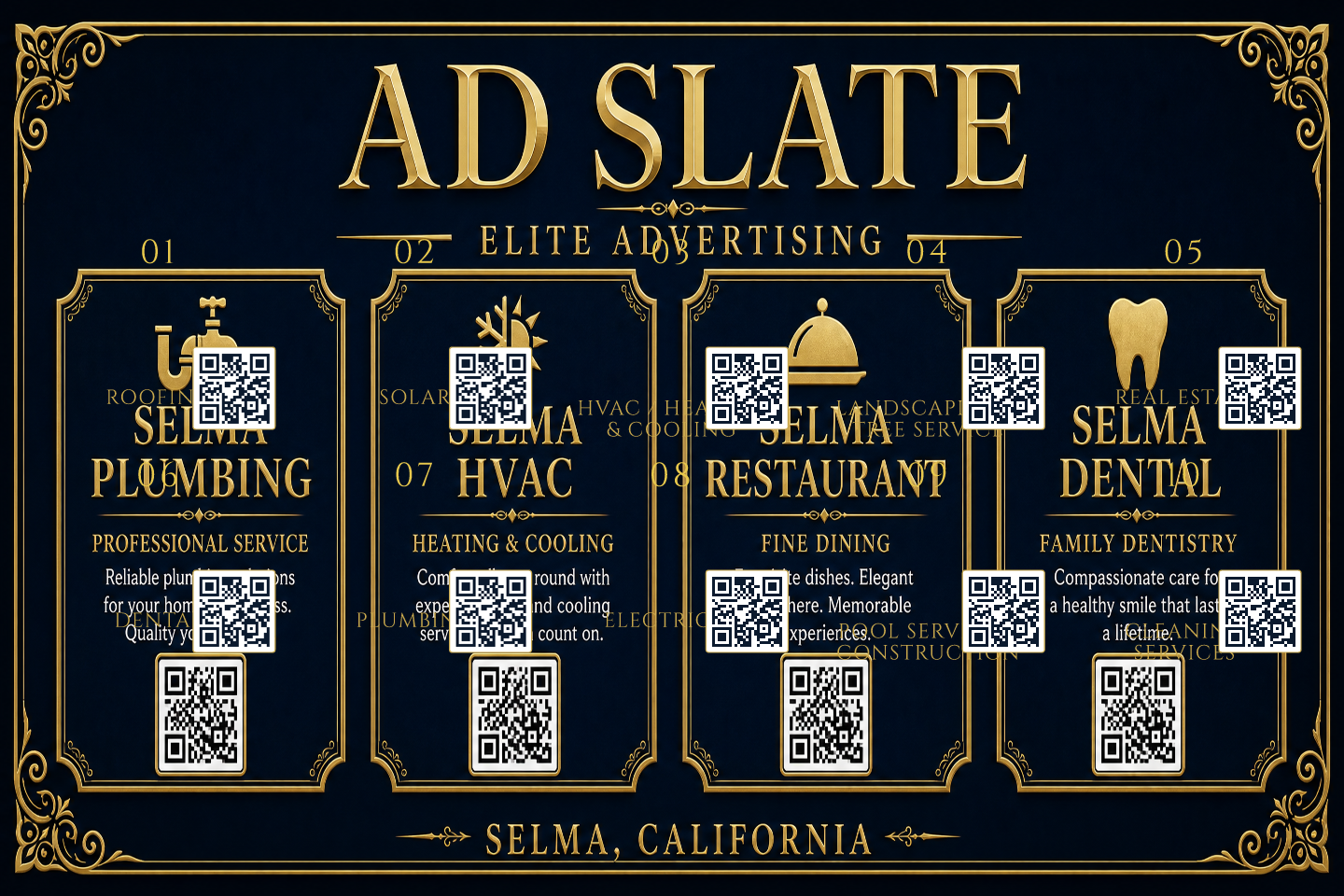 AdSlate Clovis back card mockup