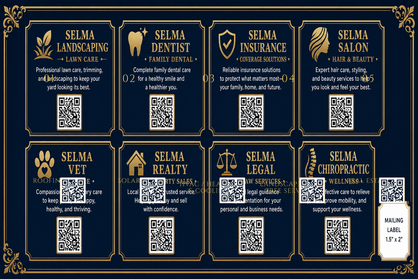 Heavy-duty 12.5" × 8" Ad Slate card with UV high-gloss finish
